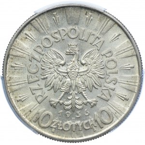 10 złotych 1936 Józef Piłsudski, PCGS MS62