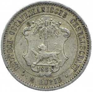 Niemiecka Afryka Wschodnia, Wilhelm II, 1/4 rupii 1898