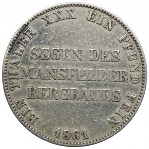 Niemcy, Prusy, Wilhelm, talar górniczy 1861 A, Berlin