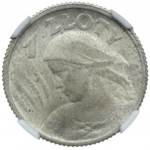 1 złoty 1924 Kobieta i kłosy NGC MS62