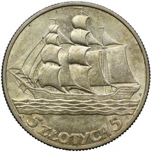 5 zlatých 1936, Plachetnica