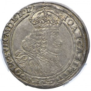 Jan II Kazimierz, ort 1653 AT, Poznań, PCGS AU55