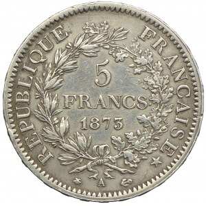 Frankreich, Dritte Republik, 5 Francs 1873 A, Paris