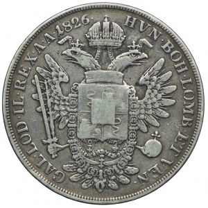 Austria, Franciszek I, 1/2 scudo 1826 V, Wenecja
