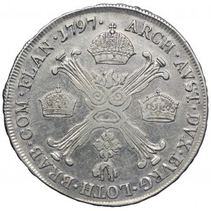 Niderlandy Austriackie, Franciszek II, 1/2 talara (kronentaler) 1797 E, Karlsburg