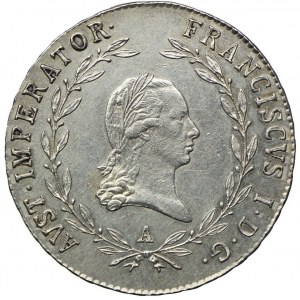 Austria, Franciszek II, 20 krajcarów 1821 A, Wiedeń