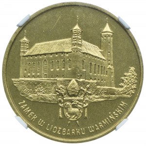 2 złote 1996 Zamek w Lidzbarku Warmińskim, NGC MS65