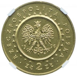 2 złote 1996 Zamek w Lidzbarku Warmińskim, NGC MS65
