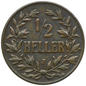 Niemiecka Afryka Wschodnia, Wilhelm II, 1/2 halerza 1905 J, Hamburg