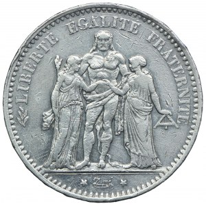 Francja, 5 franków 1875 A, Paryż