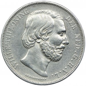 Niderlandy, Wilhelm III, 2 1/2 guldena 1872 Utrecht