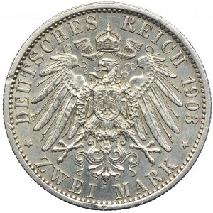 Niemcy, Saksonia, 2 marki 1903 A, Berlin