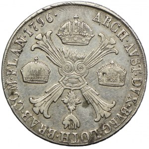 Rakúsko, František II., toliarom 1796 M, Miláno