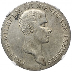 Niemcy, Prusy, Fryderyk Wilhelm III, talar 1814 A, Berlin, NGC AU58