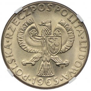 10 złotych 1965, 700 Lat Warszawy, PRÓBA, NGC MS67