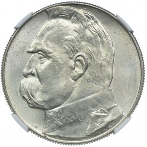 10 złotych 1939 Józef Piłsudski, NGC MS62