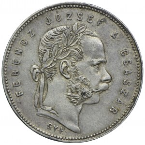 Węgry, Franciszek Józef I, 1 forint 1869 GYF, Karlsburg