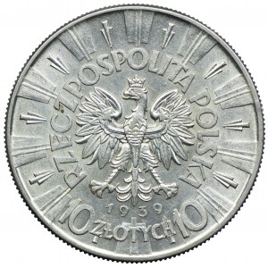 10 złotych 1939, Józef Piłsudski