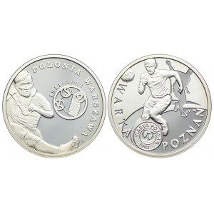 Zestaw, 5 złotych 2011, 2013 Polonia Warszawa, Warta Poznań (2szt.)