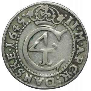 Dania, Chrystian IV, 2 marki 1645 Kopenhaga