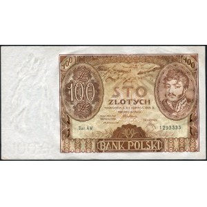 100 złotych 1932 - Ser. AW -