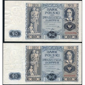 Zestaw 20 złotych 1936 (2 szt.)