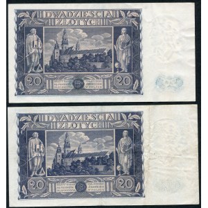 Zestaw 20 złotych 1936 (2 szt.)