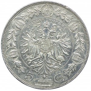 Österreich, Franz Joseph I., 5 Kronen 1900 Wien
