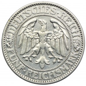 Niemcy, Republika Weimarska, 5 marek 1928 J, Hamburg