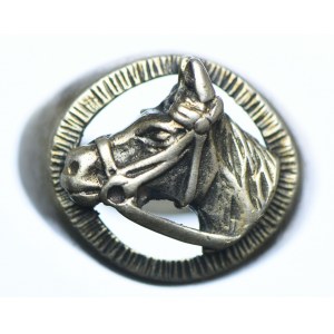 Sygnet srebrny - głowa konia