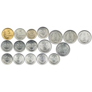 Zestaw monet PRL 1949-84 (17szt.)