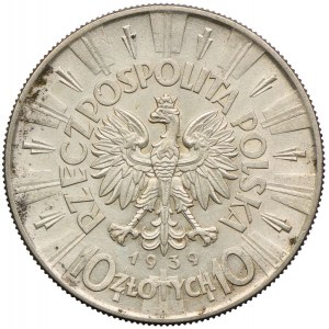 10 złotych 1939, Józef Piłsudski