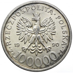 100.000 złotych 1990 Solidarność, Typ B