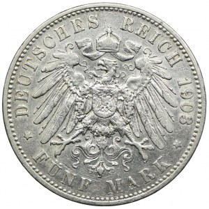 Niemcy, Prusy, Wilhelm II, 5 marek 1903 A, Berlin