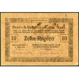 Deutschland, Ostafrika, 10 Rupien 1916