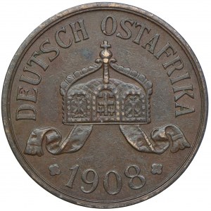 Deutsch-Ostafrika, Wilhelm II, 5 haler 1908 J, Hamburg