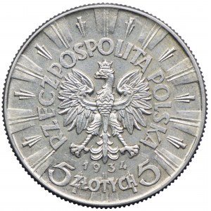 5 złotych 1934, Józef Piłsudski