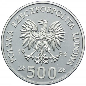 500 złotych 1986, Władysław I Łokietek, PRÓBA, NIKIEL