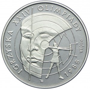 1000 złotych 1987, Igrzyska XXIV Olimpiada 1988, PRÓBA, NIKIEL