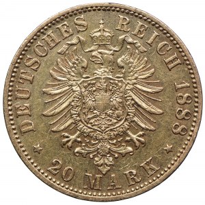 Niemcy, Prusy, Wilhelm II, 20 marek 1888 A, Berlin