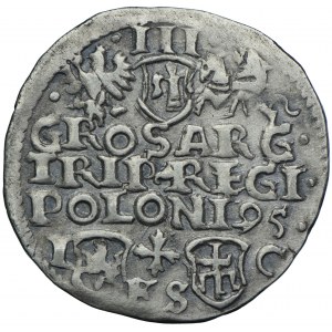 Sigismund III Vasa, trojak 1595, Bydgoszcz, REGI POLONI