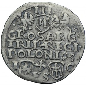 Zygmunt III Waza, trojak 1595, Bydgoszcz, REGI POLONI