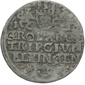 Okupacja szwedzka, Gustaw II Adolf, trojak 1632, Elbląg