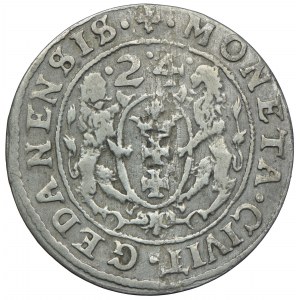 Sigismund III. Wasa, ort 1624, Danzig