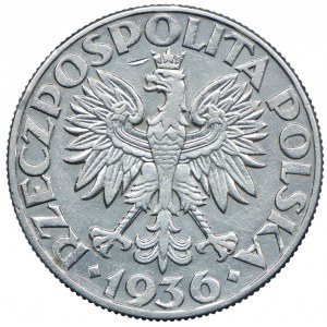 5 złotych 1936, Żaglowiec