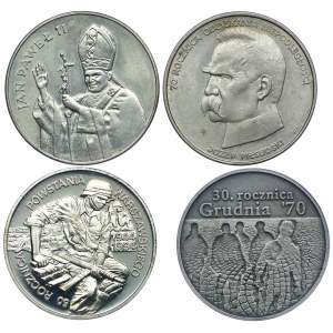 Zestaw monet srebrnych 1987-2000 (4szt.)