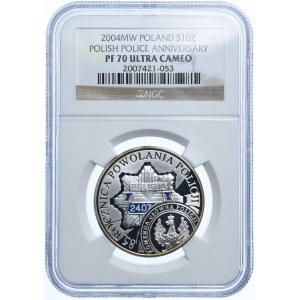 10 złotych 2004, 85. rocznica powołania Policji, NGC PF70