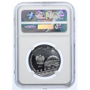 10 złotych 2017, 200-lecie istnienia Zakładu Narodowego im. Ossolińskich, NGC PF70