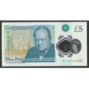 Vereinigtes Königreich, £5 2015 - Polymer