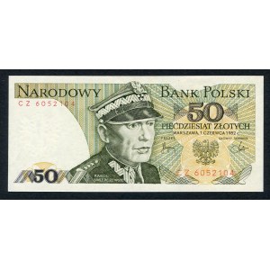 50 złotych 1982 - CZ - pierwsza seria rocznika